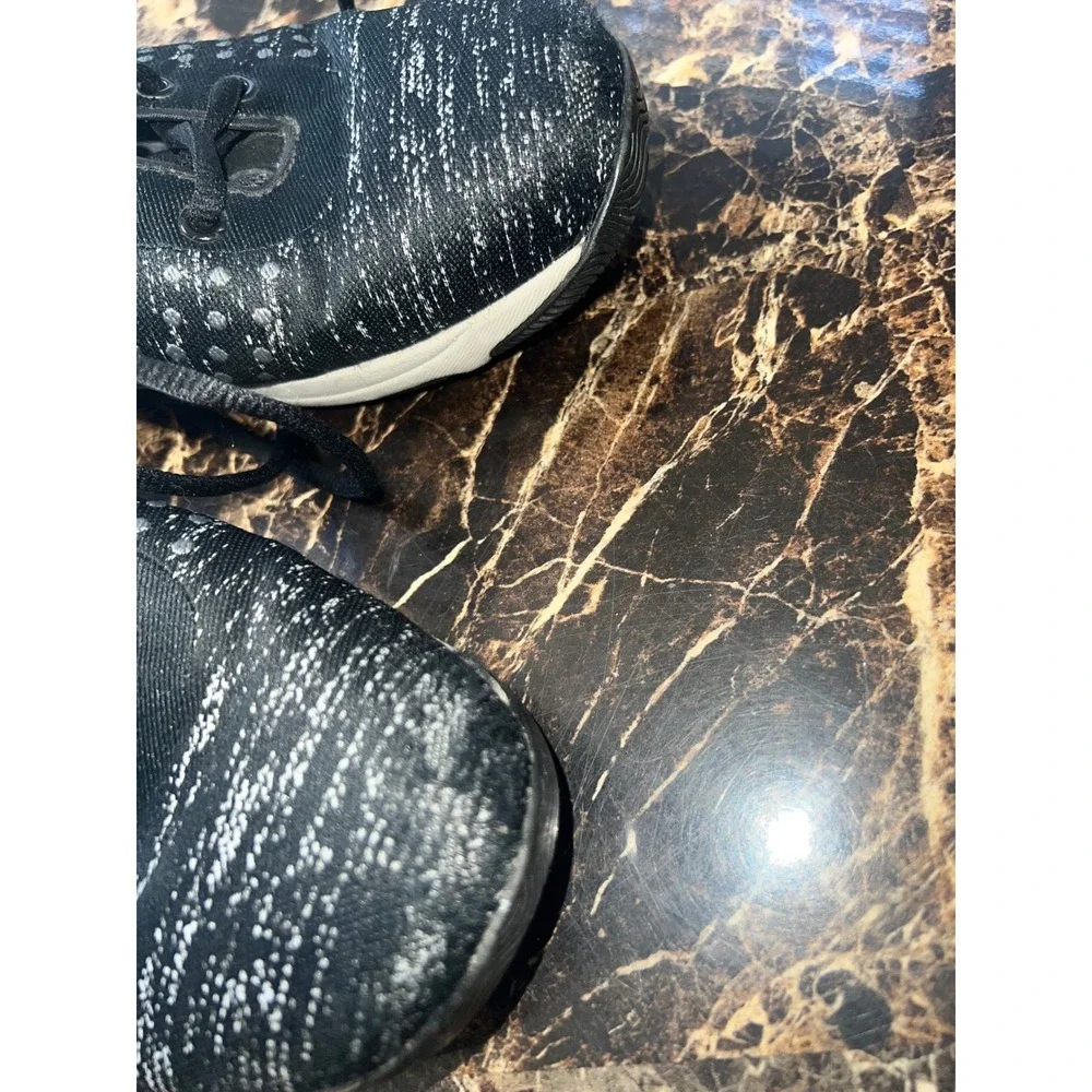 Dansko Charlie Black Grey Space Dye Polka Dot Walking Shoes Sneakers Womens 39